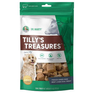 Dr. Marty Tillyβs Treasures Freeze Dried Beef Liver Dog Treats