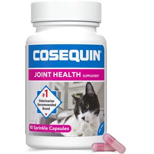 Nutramax Cosequin Joint Health Supplement for Cats - With Glucosamine and Chondroitin, 80 Capsules