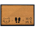 4 Cats & Dogs Cat + Feet Home Rectangular Entrance Mat