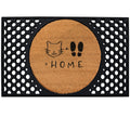 4 Cats & Dogs Cat + Feet Home Round Entrance Mat
