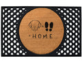 4 Cats & Dogs Dog + Feet Home Round Entrance Mat