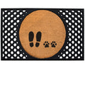 4 Cats & Dogs Foot + Paw Round Entrance Mat