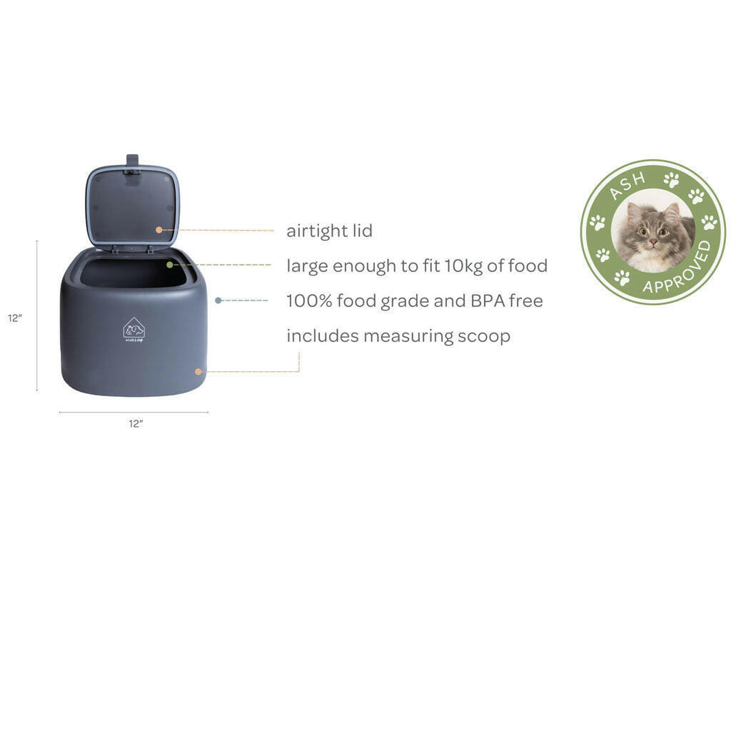 4 Cats & Dogs Kibble Food Container, 10L