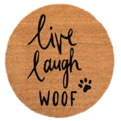 4 Cats & Dogs L.L Woof Round Entrance Mat
