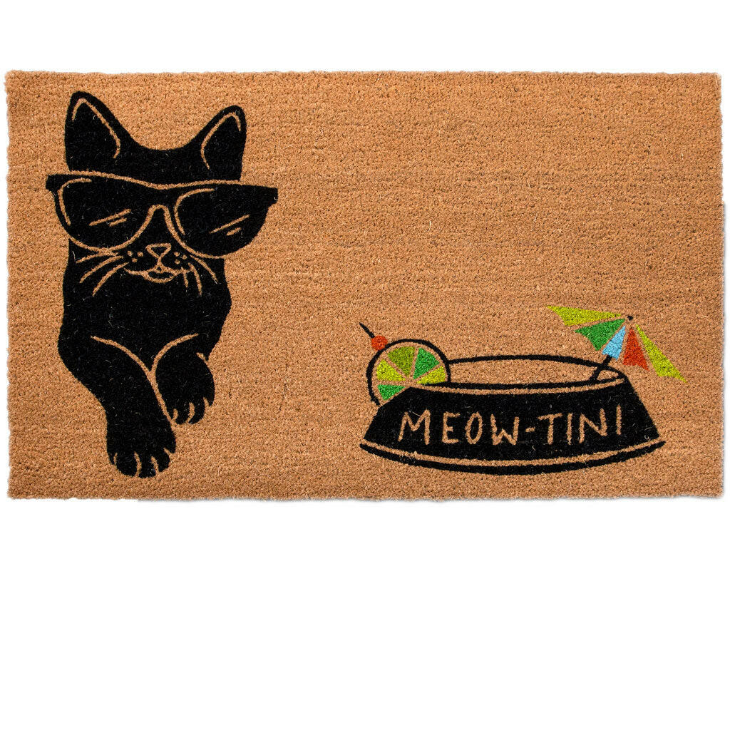 4 Cats & Dogs Meowtini Home Rectangular Entrance Mat