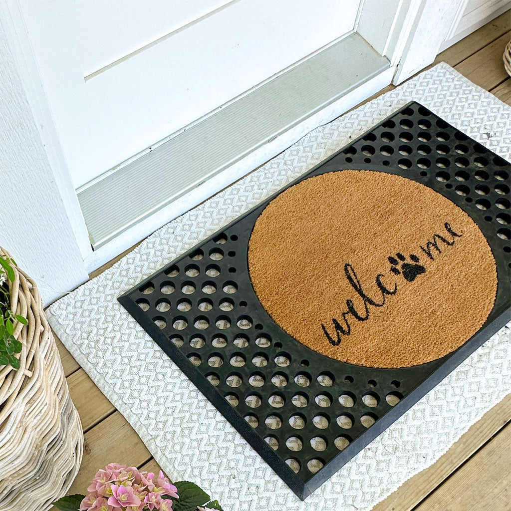 4 Cats & Dogs Meowtini Round Entrance Mat