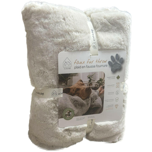 4 Cats & Dogs Pixie Throw Faux Fur, 50x60"