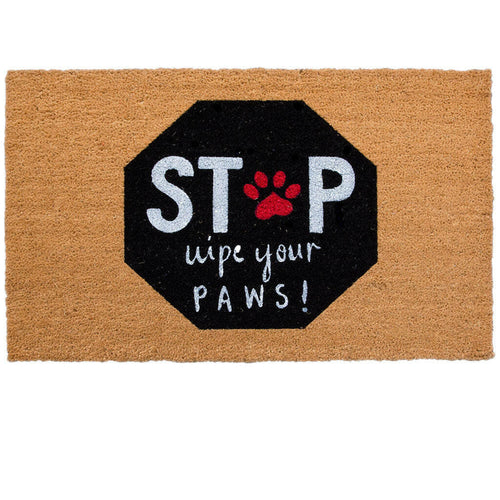 4 Cats & Dogs Stop WYPs Rectangular Entrance Mat