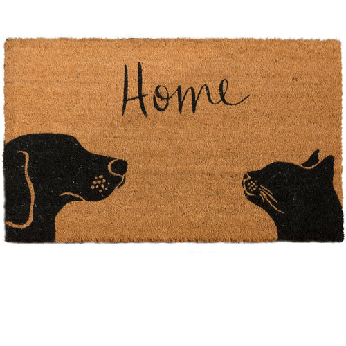 4 Cats & Dogs Two Pets + Home Rectangular Entrance Mat