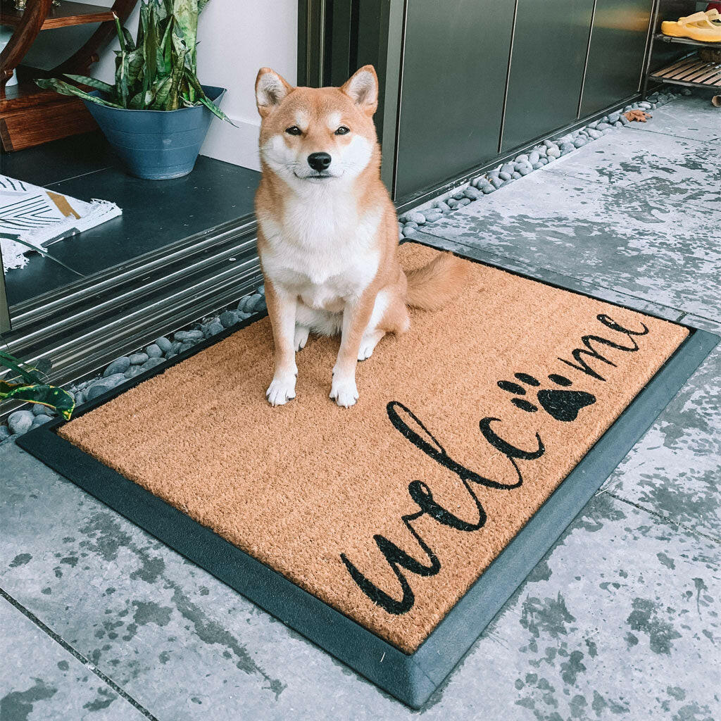 4 Cats & Dogs Two Pets + Home Rectangular Entrance Mat
