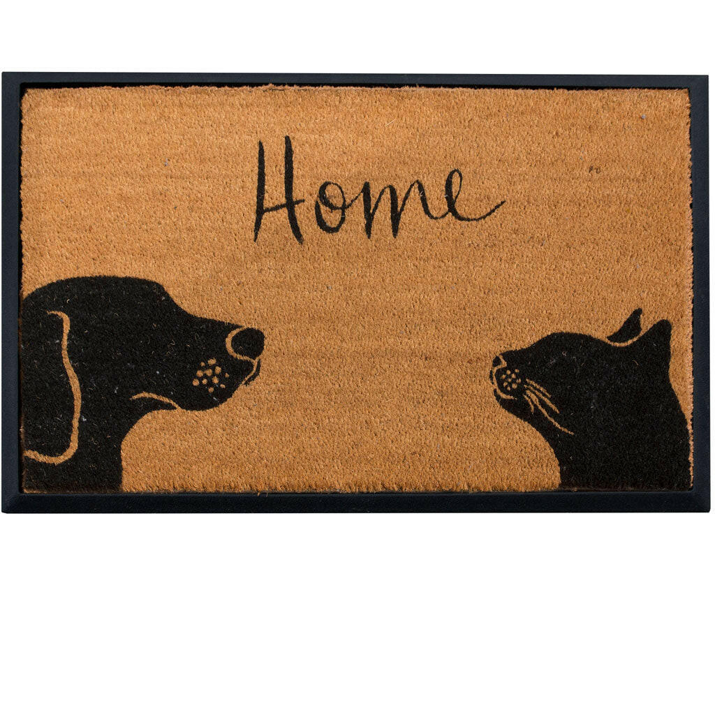4 Cats & Dogs Two Pets + Home Rectangular Entrance Mat