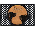 4 Cats & Dogs Two Pets + Home Round Entrance Mat
