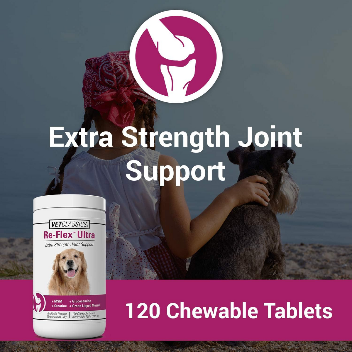 Re-Flex Ultra Strength Joint Support For Dogs (120 Chew Tabs)