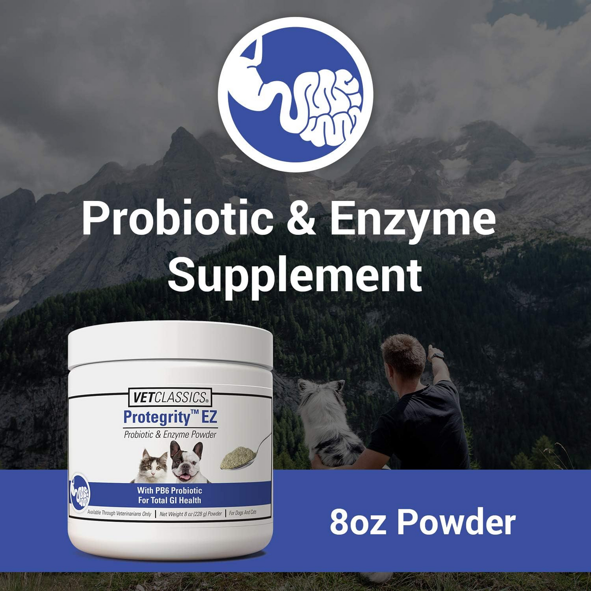 Vet Classics Protegrity EZ Probiotics & Enzymes Powder for Dogs & Cats