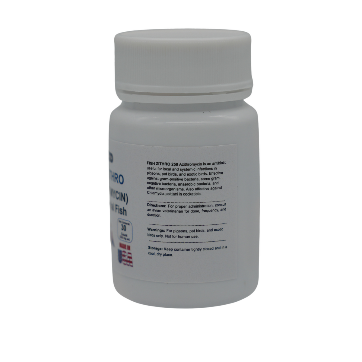 Bird Zithro 250mg - 30ct. tablets - Happy Minutes Easy Shopping