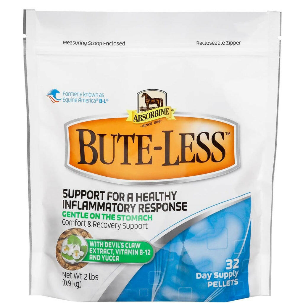 Absorbine Bute-Less Pellets Comfort & Recovery Supplement for Horses