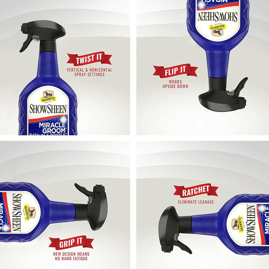 Absorbine Showsheen Miracle Groom Bathing Spray for Horses