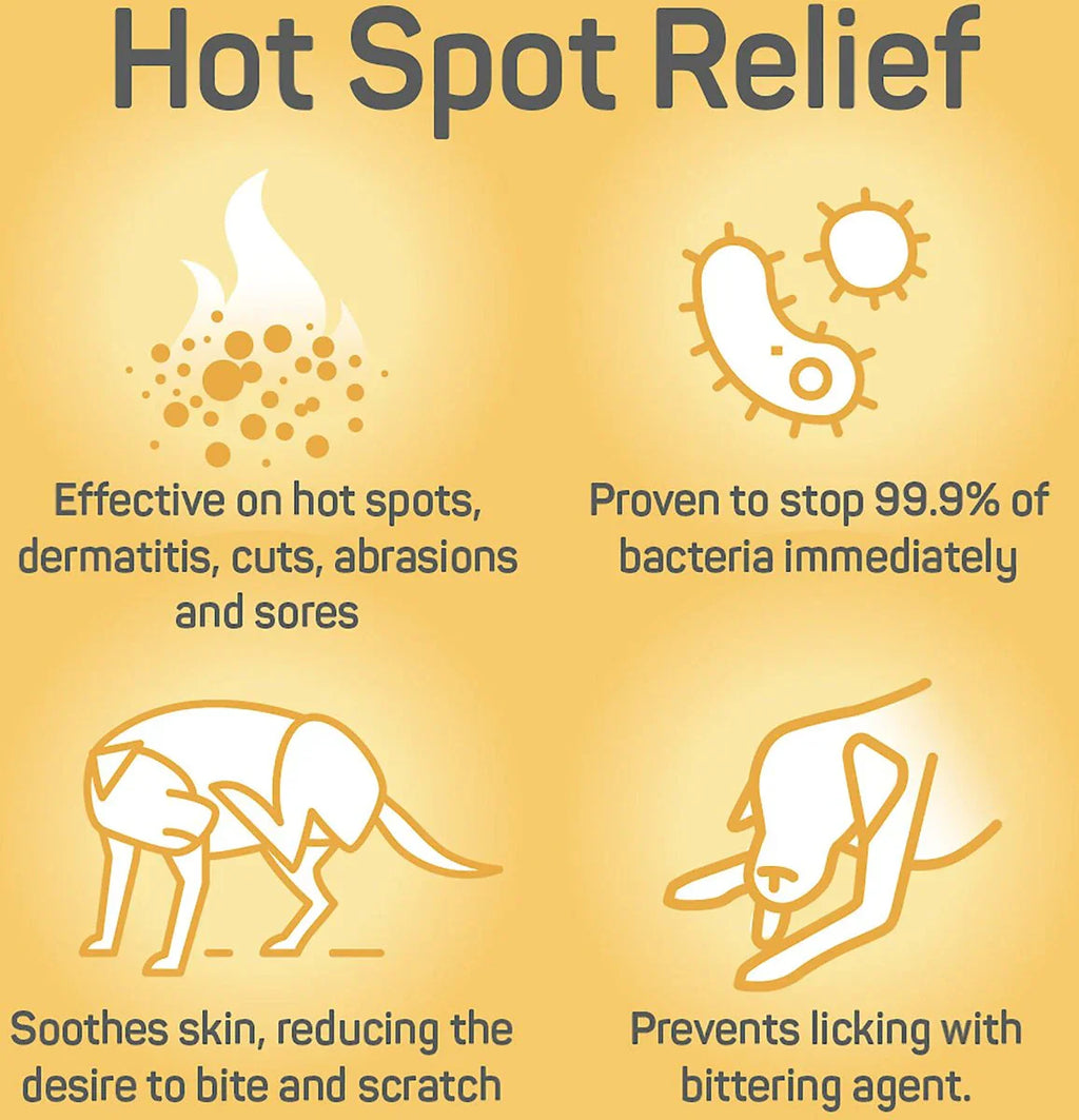 Absorbine Silver Honey Hot Spot & Wound Care Spray Gel 8 oz