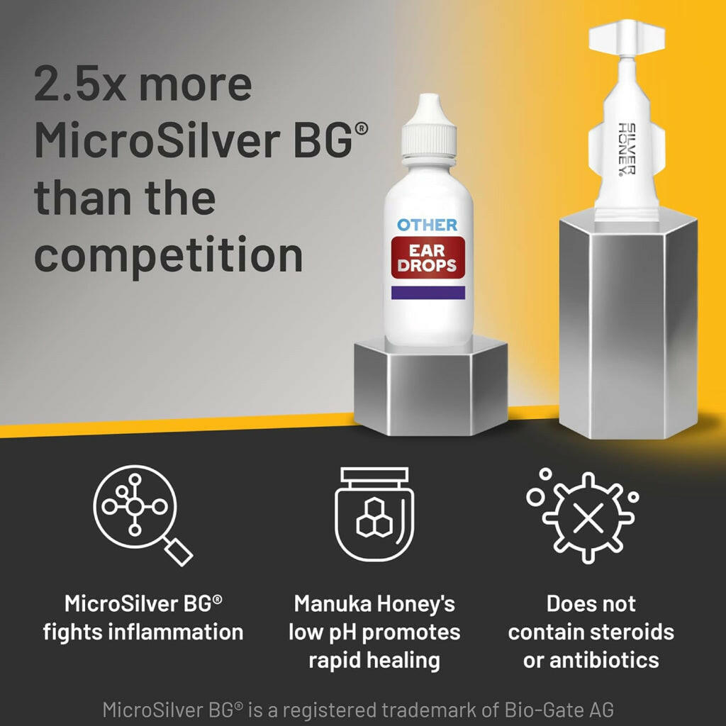 Absorbine Silver Honey Rapid Vet Strength Ear Care Treatment for Dogs and Cats