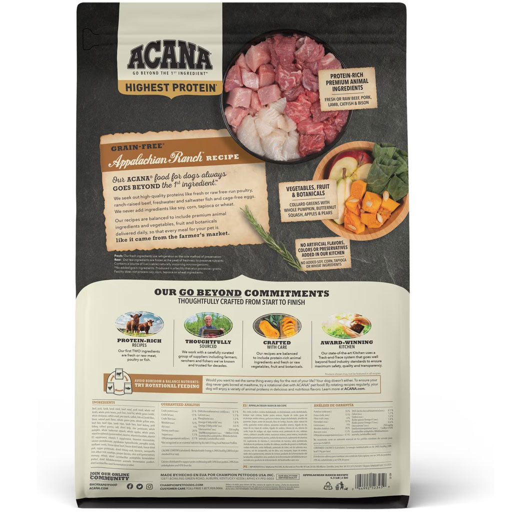 ACANA Appalachian Ranch Highest Protein Grain-Free Dry Dog Food
