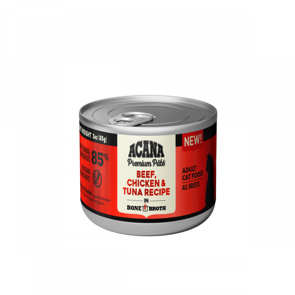 ACANA Beef & Chicken & Tuna in Bone Broth Wet Cat Food
