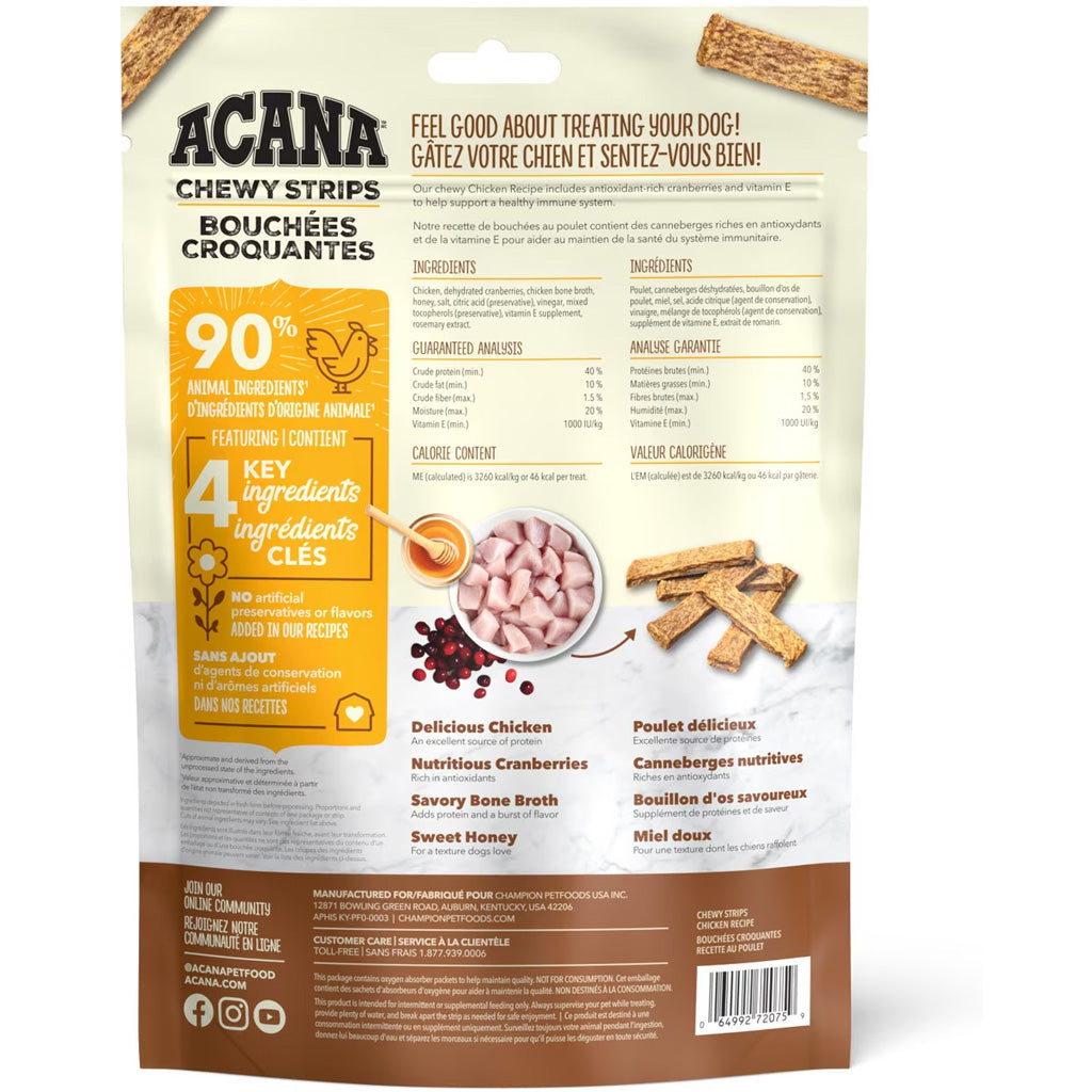 ACANA Chewy Strips Dog Treats, 4-oz