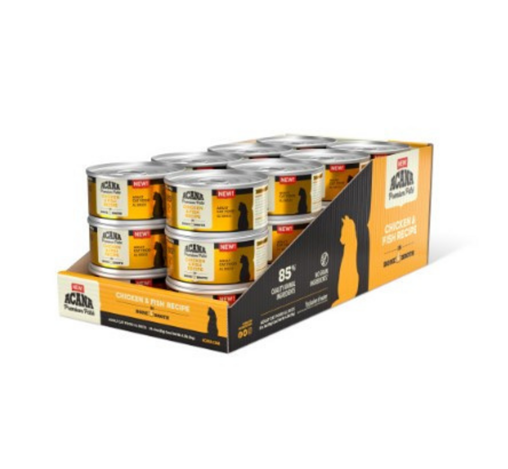 ACANA Chicken & Fish in Bone Broth Wet Cat Food