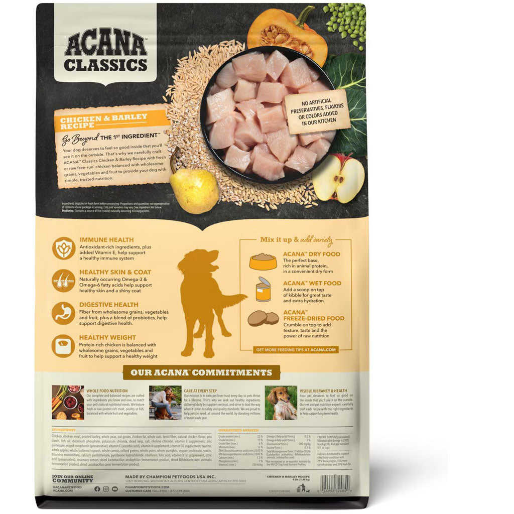 ACANA Classics Chicken & Barley Dry Dog Food