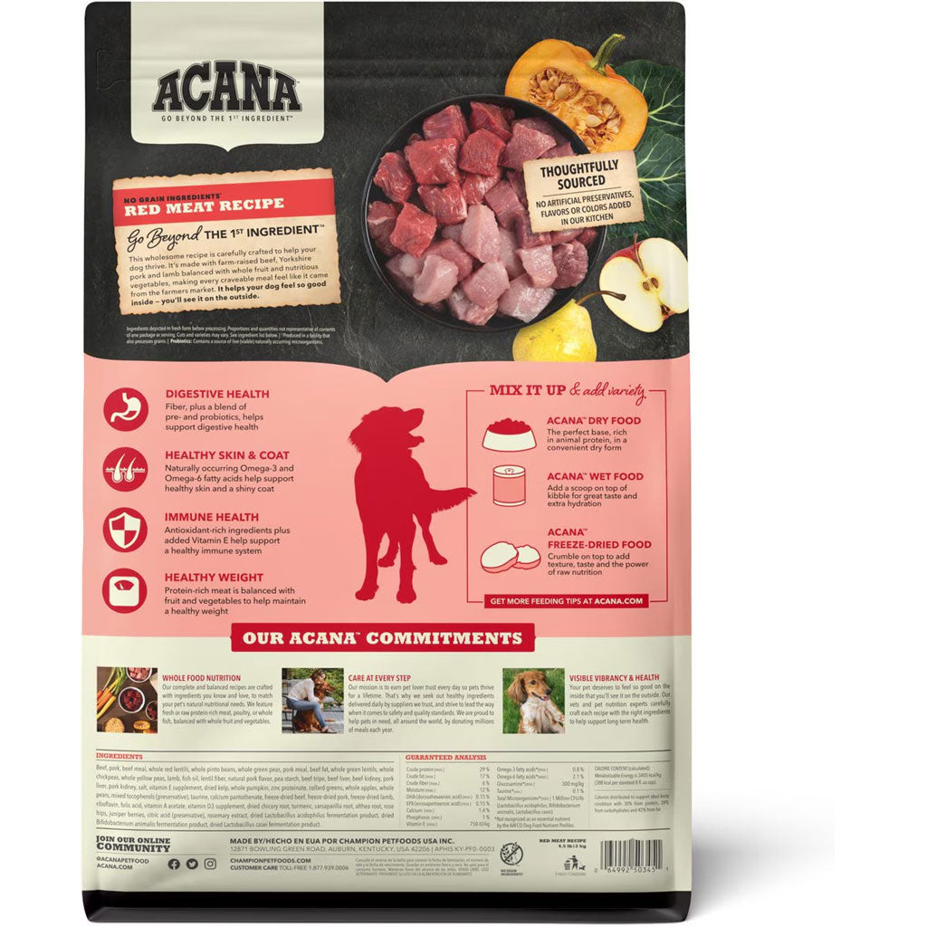 ACANA Red Meat Grain-Free Dry Dog Food