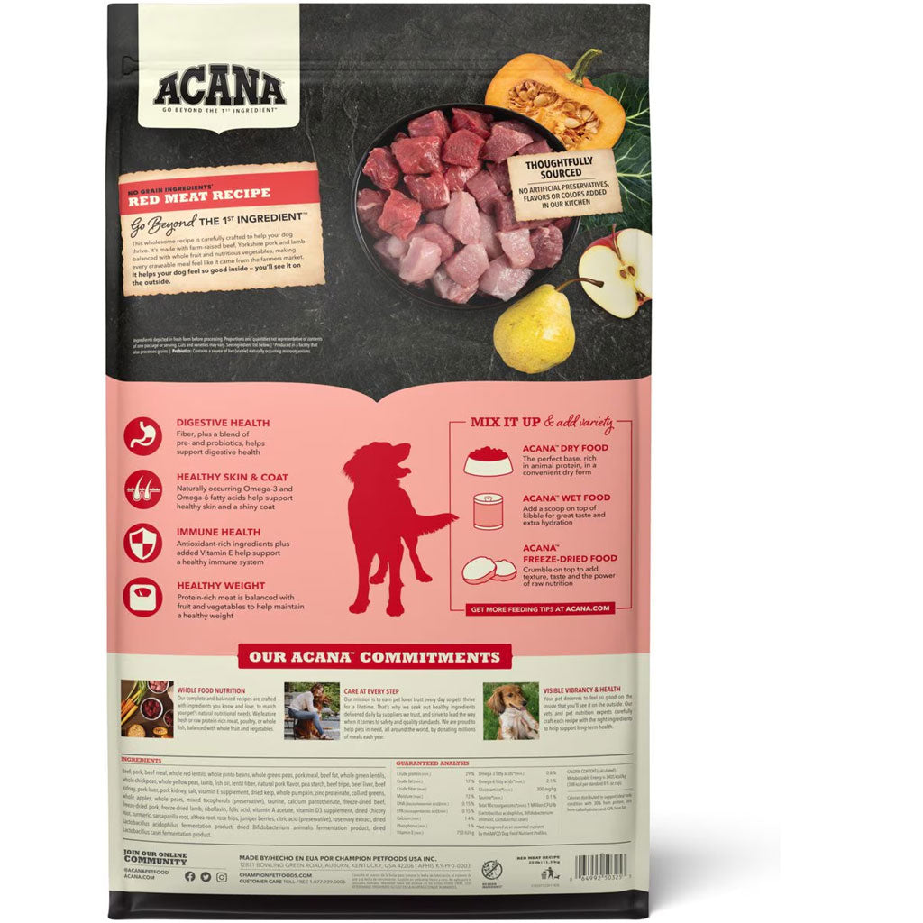 ACANA Red Meat Grain-Free Dry Dog Food