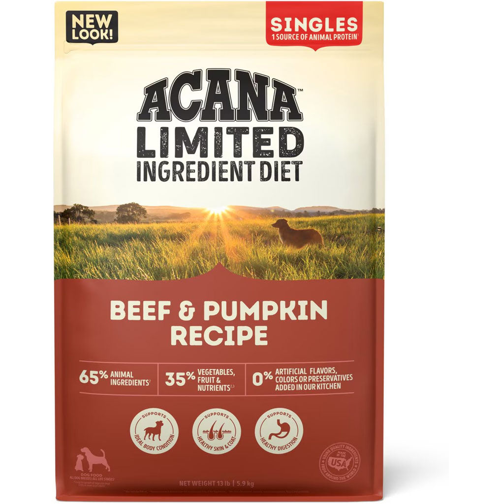 ACANA Singles Limited Ingredient Beef & Pumpkin Grain-Free High-Protein Dry Dog Food