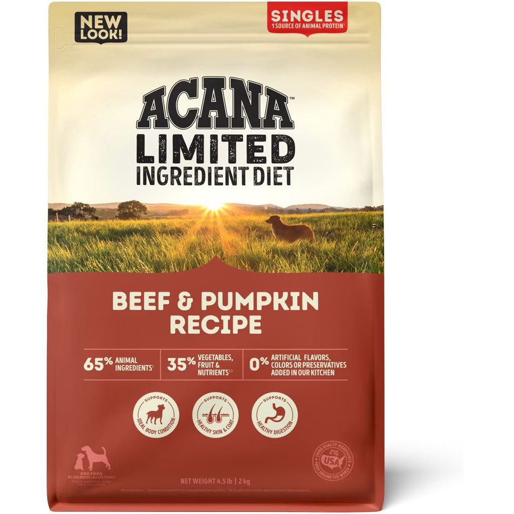ACANA Singles Limited Ingredient Beef & Pumpkin Grain-Free High-Protein Dry Dog Food