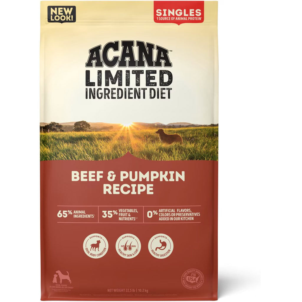 ACANA Singles Limited Ingredient Beef & Pumpkin Grain-Free High-Protein Dry Dog Food