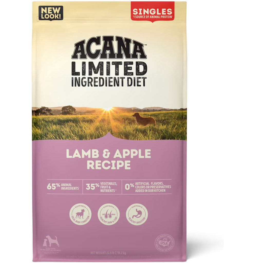 ACANA Singles Limited Ingredient Lamb & Apple Grain-Free High-Protein Dry Dog Food