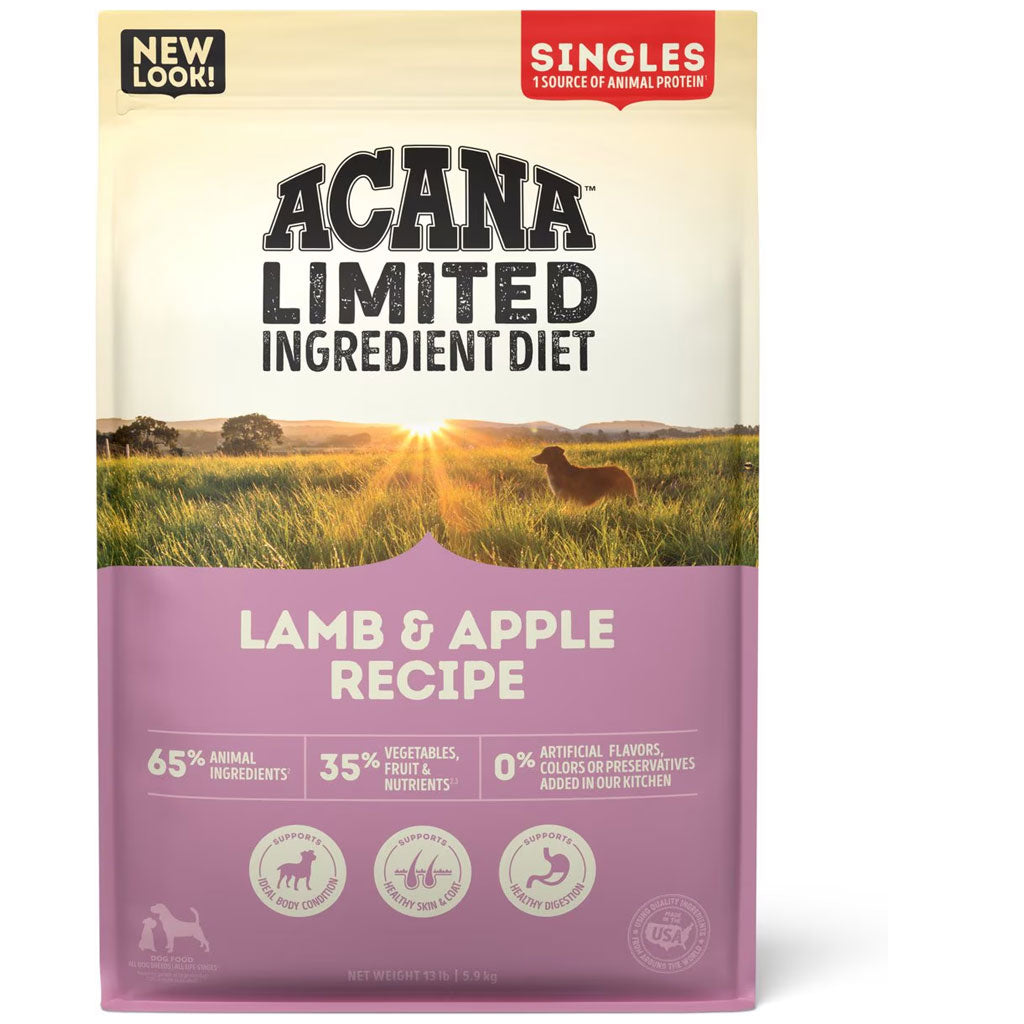 ACANA Singles Limited Ingredient Lamb & Apple Grain-Free High-Protein Dry Dog Food
