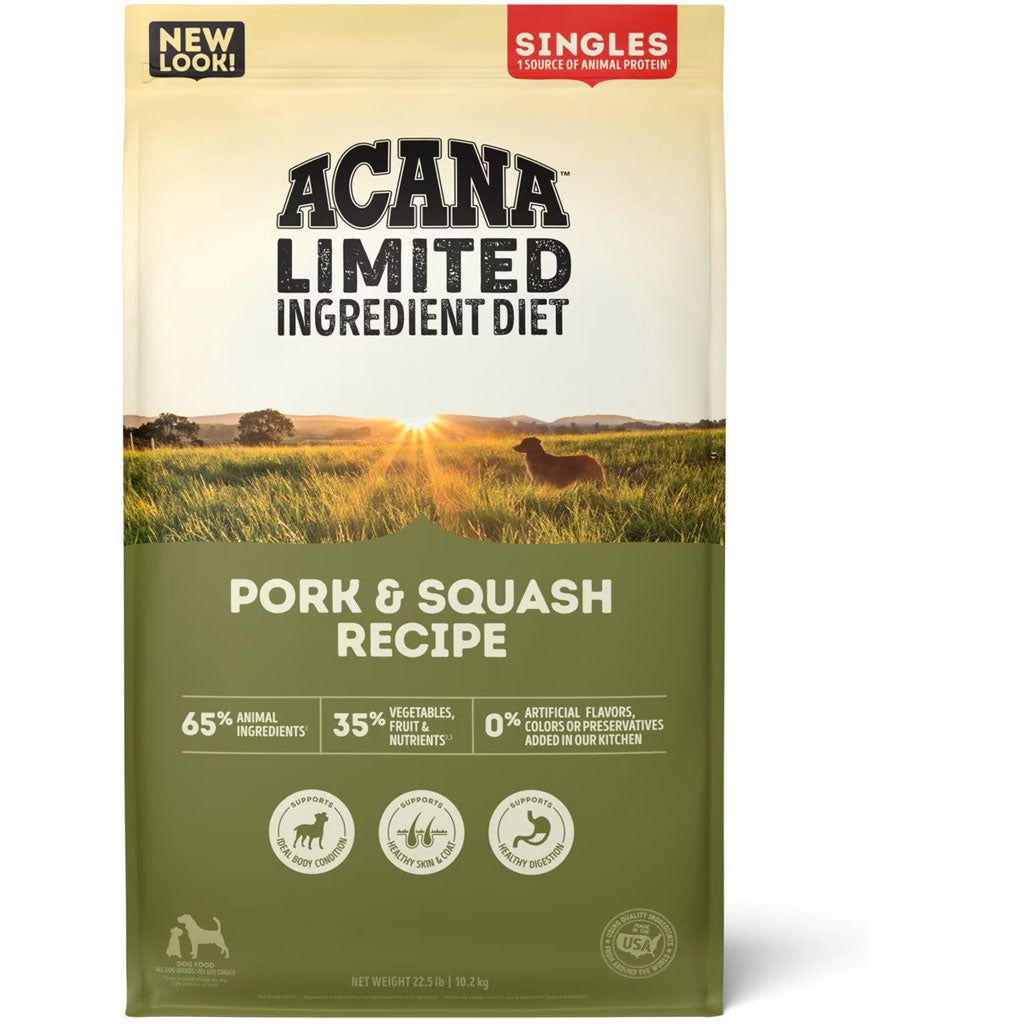 ACANA Singles Limited Ingredient Pork & Squash Grain-Free High-Protein Dry Dog Food