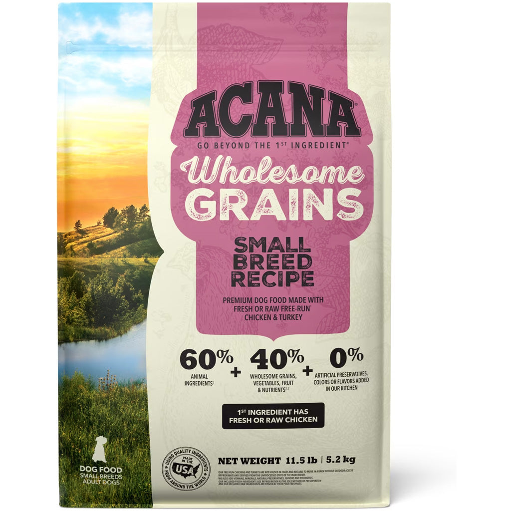 ACANA Wholesome Grains Dry Dog Food Small Breed, 4-lb