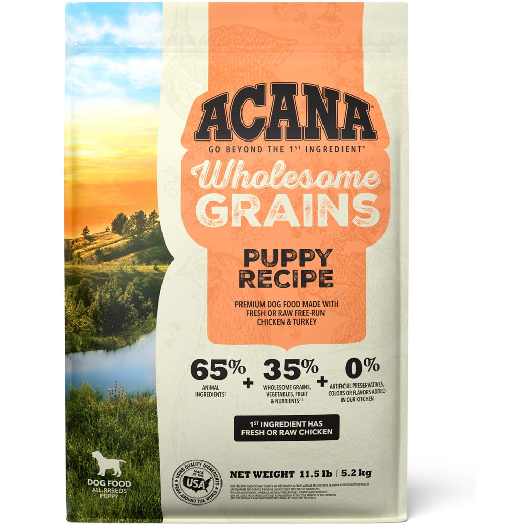 ACANA Wholesome Grains Dry Food for Puppy, 4-lb