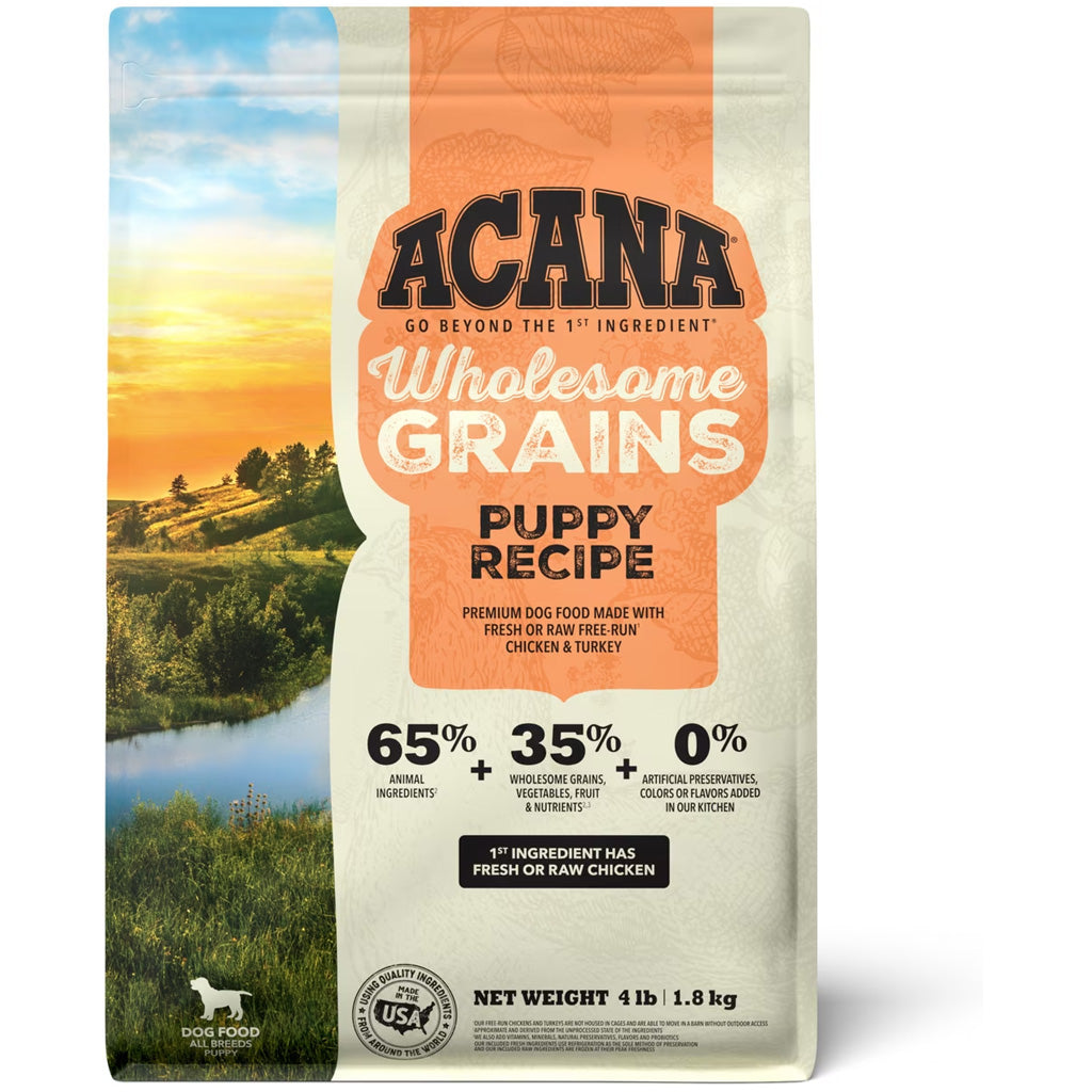 ACANA Wholesome Grains Dry Food for Puppy, 4-lb