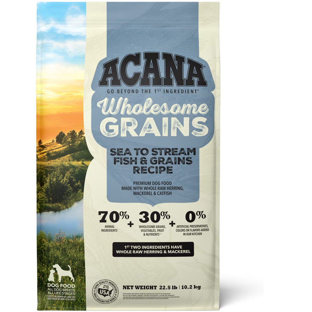 ACANA Wholesome Grains Sea to Stream Dry Dog Food, 4-lb