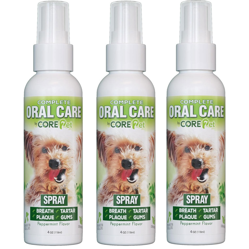 Adore Pet Complete Oral Care Spray Peppermint Flavor for Dogs & Cats, 4-oz