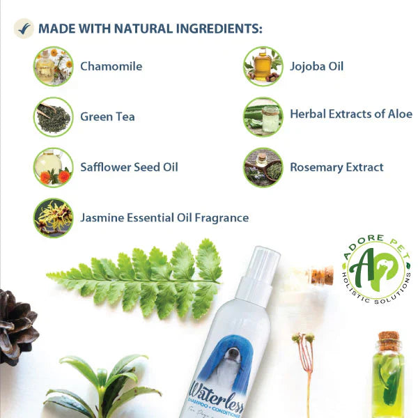 Adore Pet Waterless Shampoo for Dogs & Cats - 8-oz