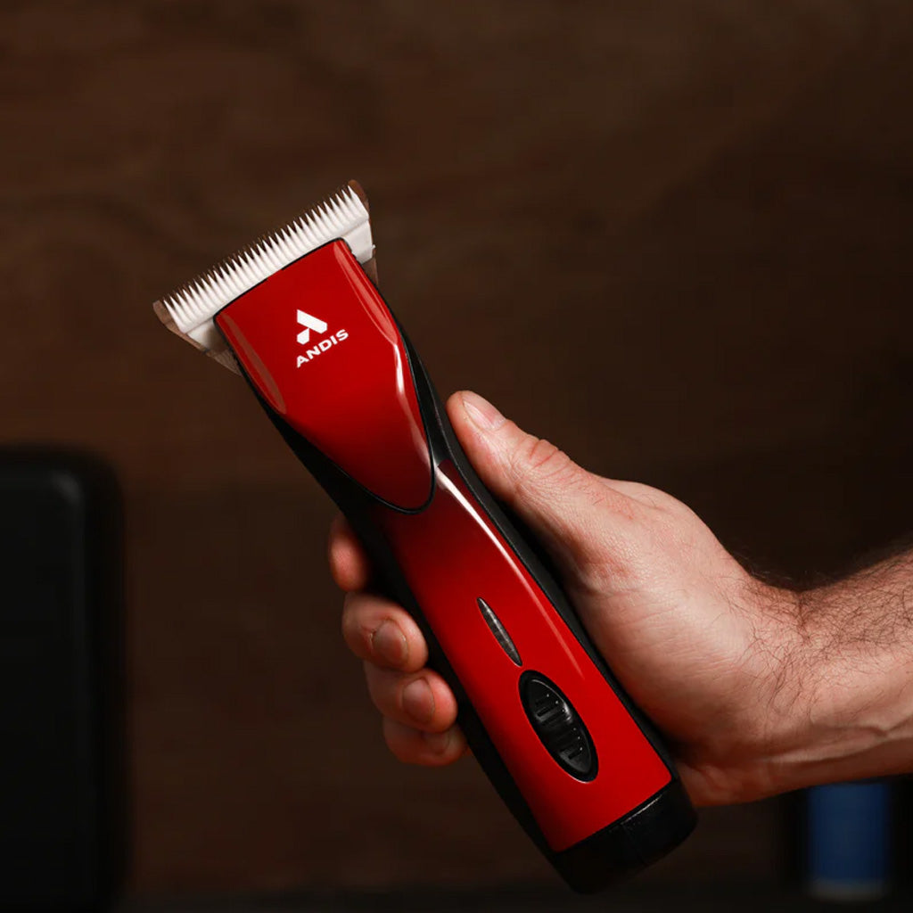 Andis DBLV-2-Pulse ZRA II 5-Speed Cordless Detachable Blade w/ CE 30w Wide Blade, Red