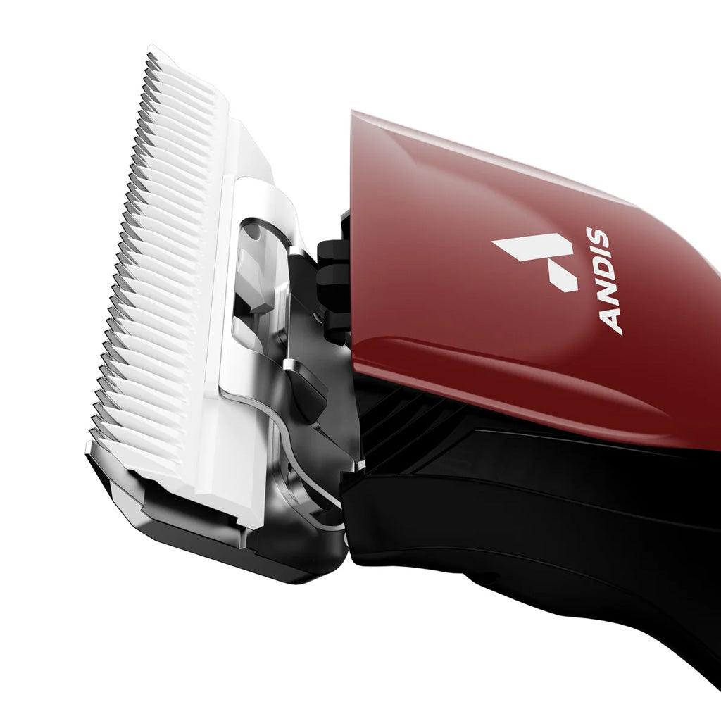 Andis DBLV-2-Pulse ZRA II 5-Speed Cordless Detachable Blade w/ CE 30w Wide Blade, Red