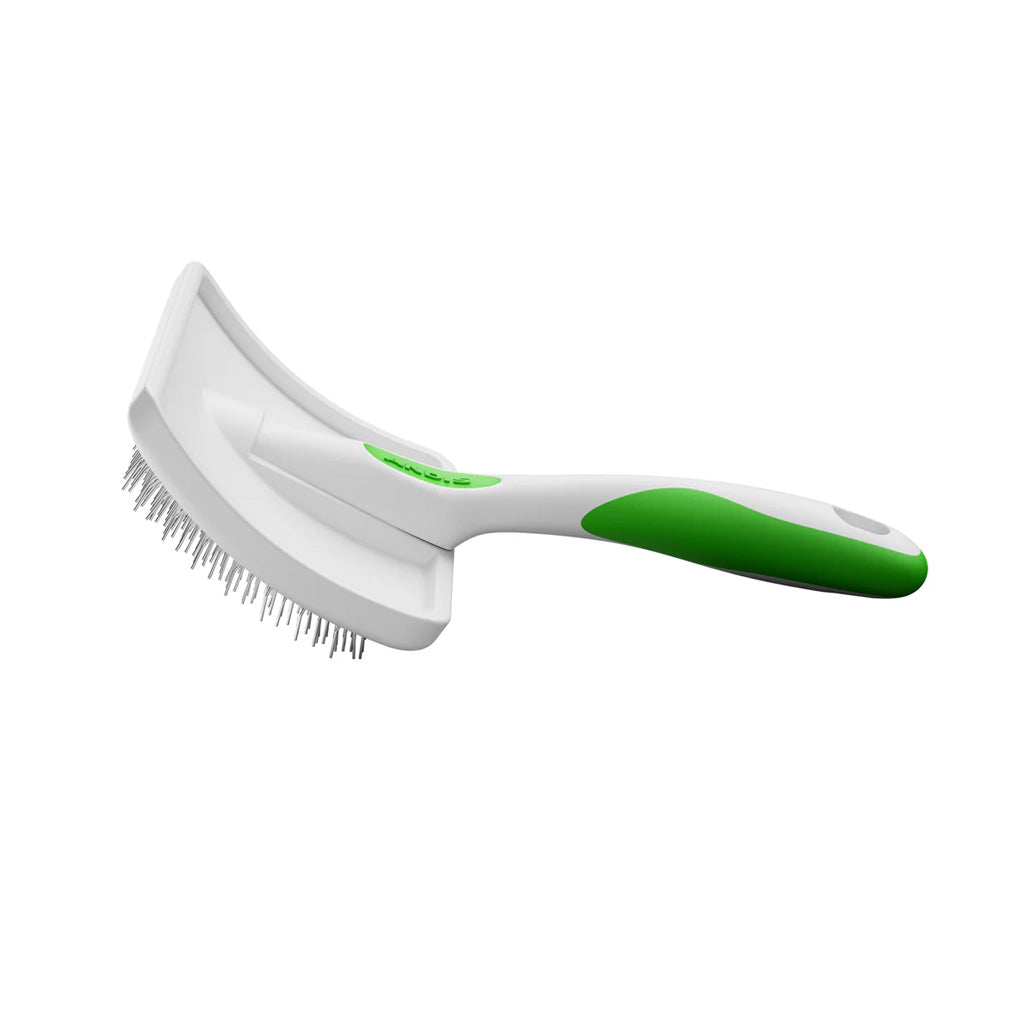 Andis Firm Slicker Dog Grooming Brush, Green/White