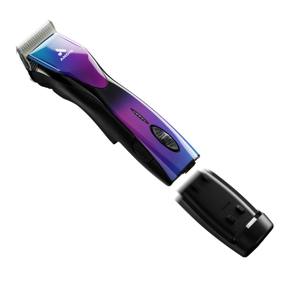 Andis Pulse ZR II 5-Speed Cordless Detachable Blade w/ CE 10 Blade, Purple Galaxy