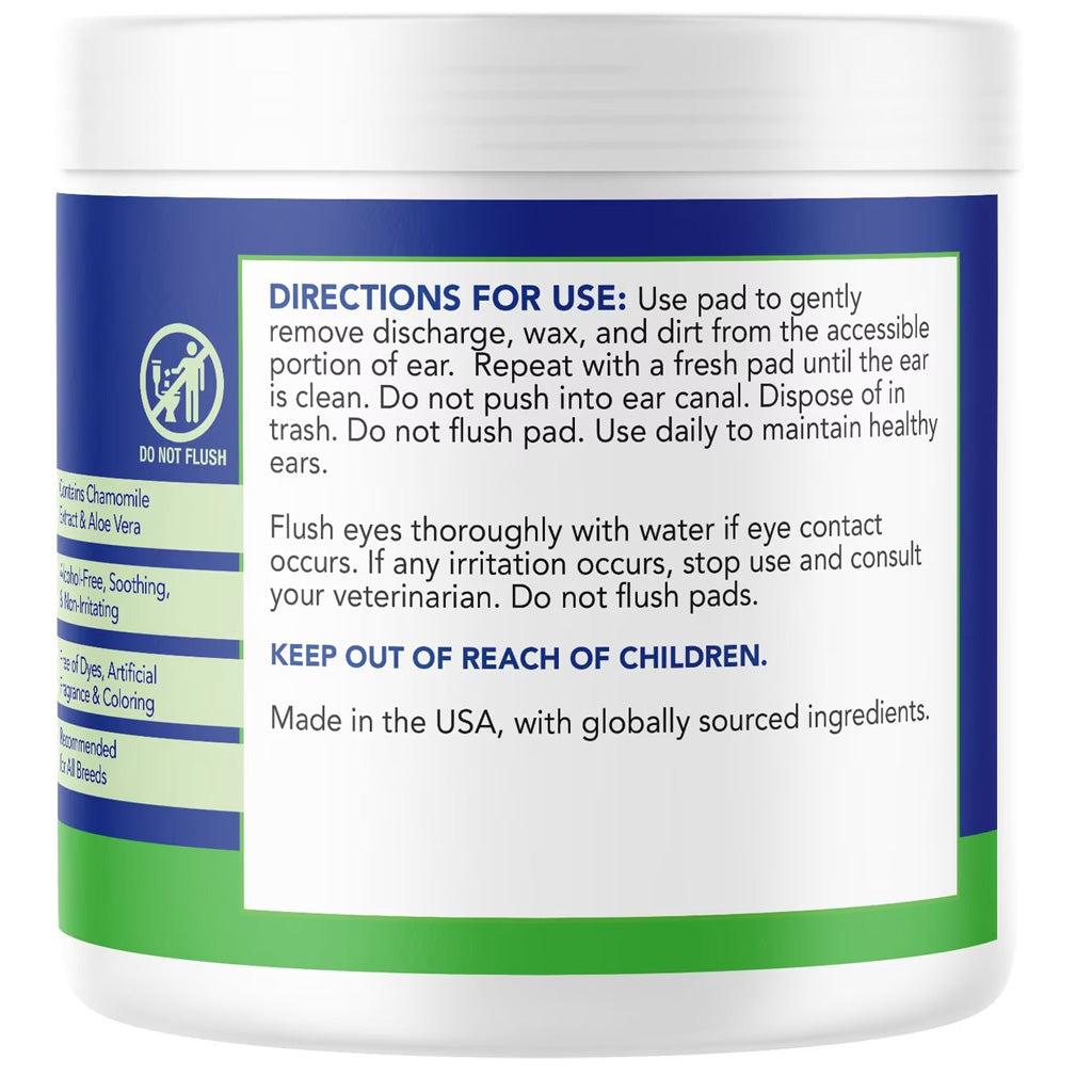 Angel's Eyes Gentle Dogs Ear Cleaning Wipes for Dogs & Cats, 100 count