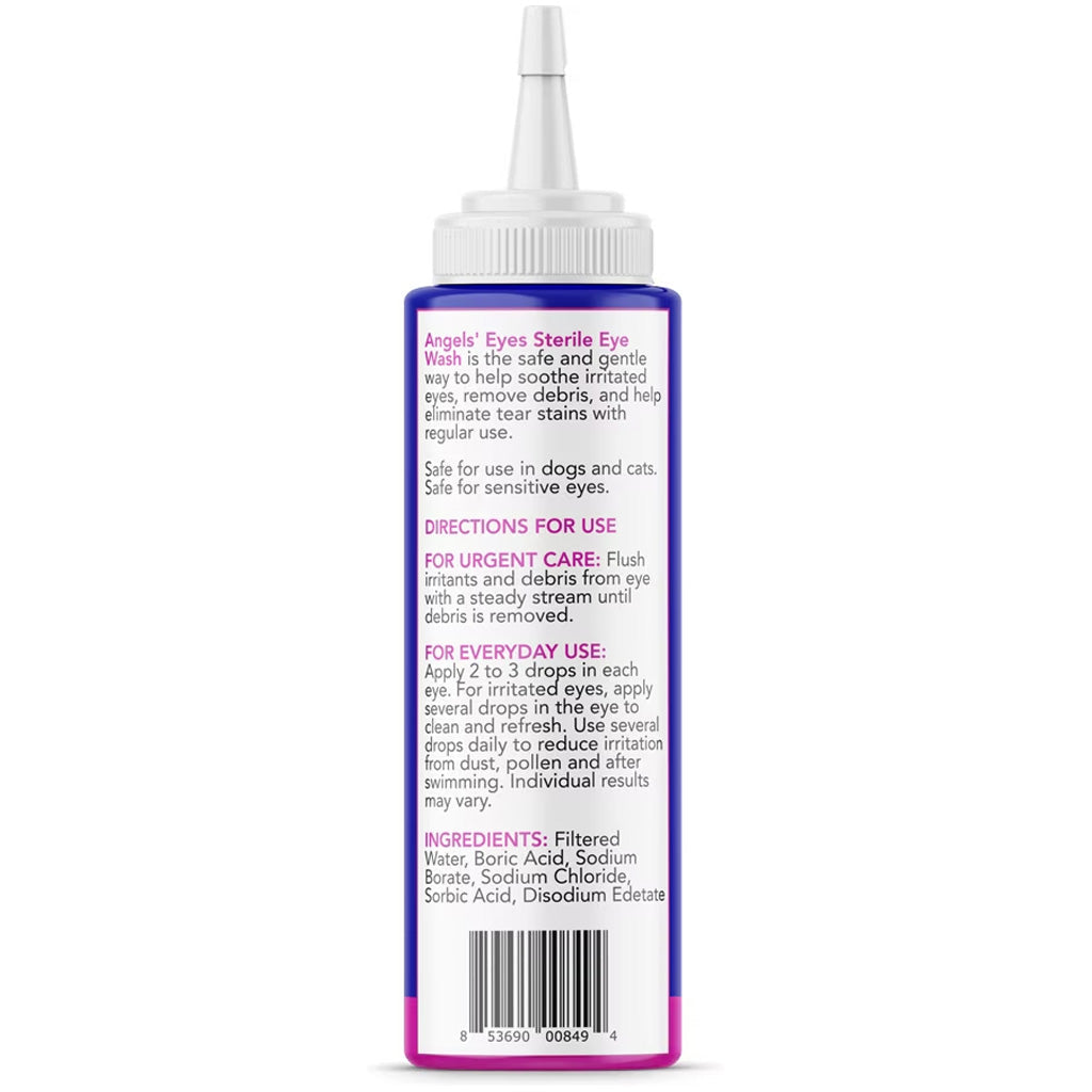 Angel's Eyes Multi-Purpose Sterile Dogs & Cat Eye Wash, 4-fl oz