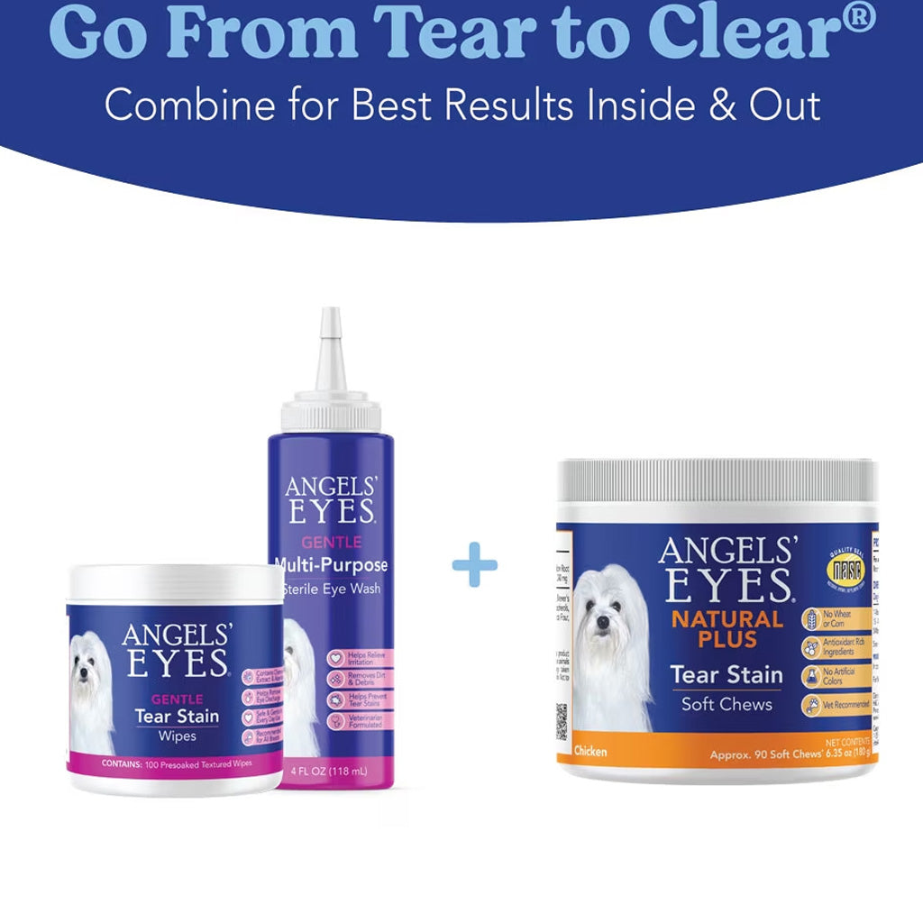 Angel's Eyes Natural Plus Soft Chews Tear Stain Supplement for Dogs