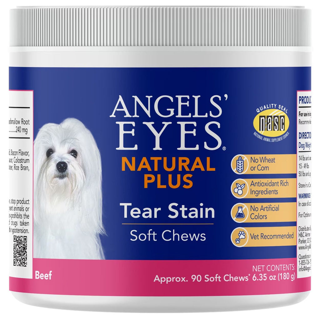 Angel's Eyes Natural Plus Soft Chews Tear Stain Supplement for Dogs